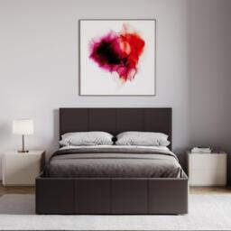 Lassic Lisbon S Double Ottoman F Leather Bed & Mattress - thumbnail 4
