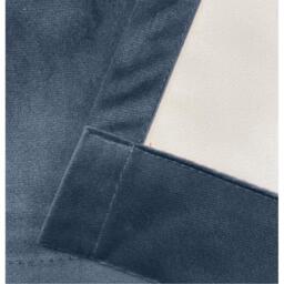 Enhanced Living Oxford Navy Velvet 100% Blackout Tape Top Curtains - thumbnail 5