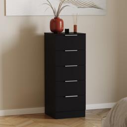 Lassic Trega 5 Drawer Narrow Chest of Drawers - thumbnail 1