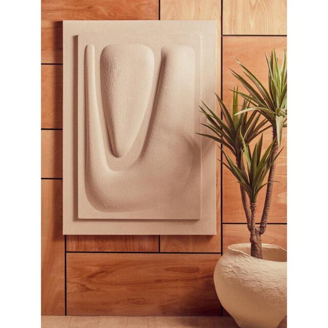 Fifty Five South Astratto 3D Cream Wall Art - image 1