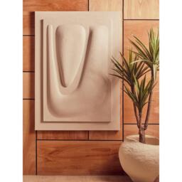 Fifty Five South Astratto 3D Cream Wall Art