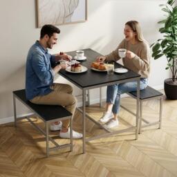 Lassic Roslyn 4 Seater Dining Table With Bench Set - thumbnail 2
