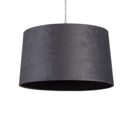 Lighting Collection Velvet Drum Shade - thumbnail 3