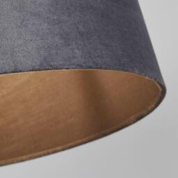 Lighting Collection Velvet Drum Shade - thumbnail 2