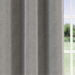 Enhanced Living Chester 100% Blackout Herringbone Eyelet Curtains - thumbnail 3