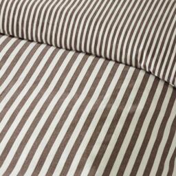 Catherine Lansfield Brushed Stripe Cotton Reversible Duvet Cover Set - thumbnail 4