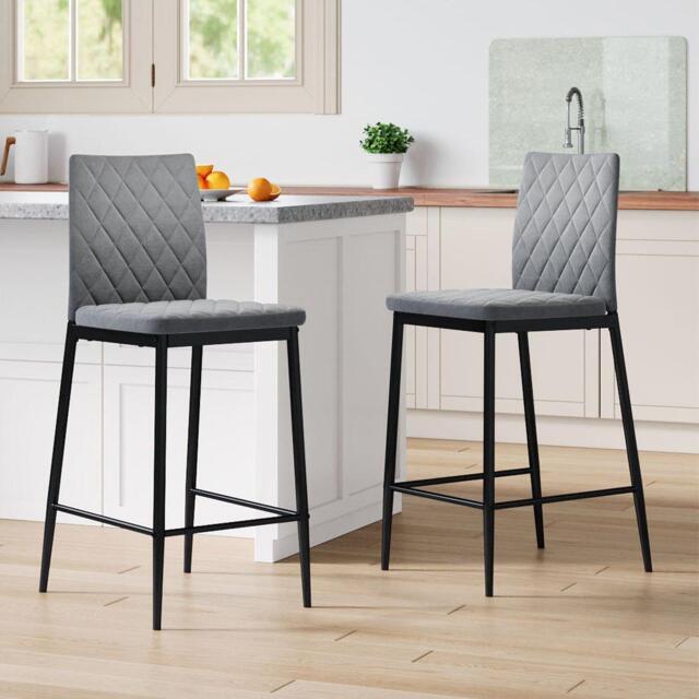Kabinet UK Set of 2 Upholstered Bar Stools - image 1