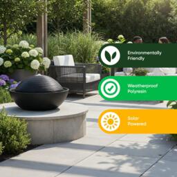 Streetwize Zen Ripple Solar Fountain - Dome Water Feature - thumbnail 5
