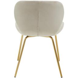Interiors by Premier Warton Mink Velvet Dining Chair - thumbnail 2