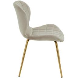 Interiors by Premier Warton Mink Velvet Dining Chair - thumbnail 3