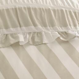 Catherine Lansfield Seersucker Frill Stripe Duvet Cover Set - thumbnail 4