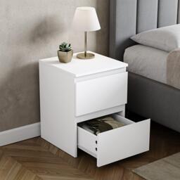 Lassic Vida Designs Denver 2 Drawer Large Bedside Chest - thumbnail 5