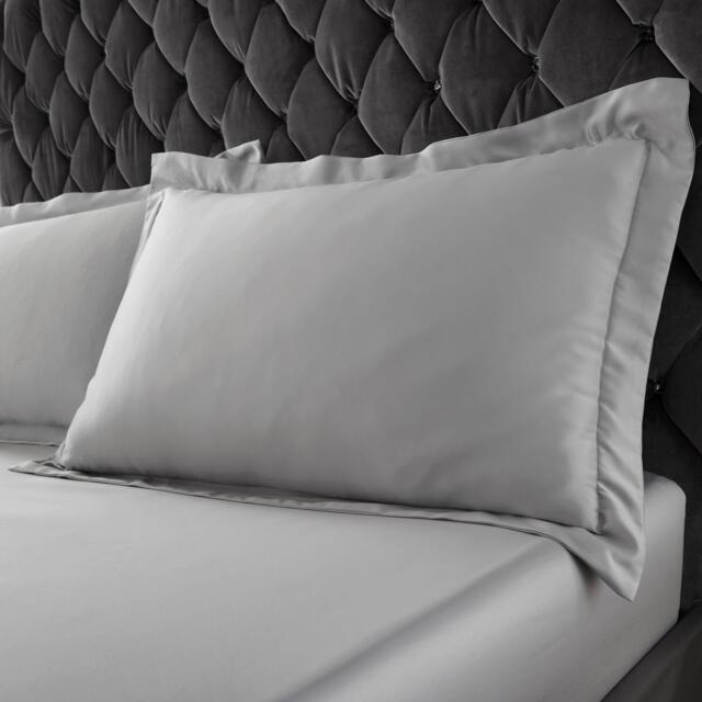 Catherine Lansfield Silky Soft Satin Oxford Pillow case Pair