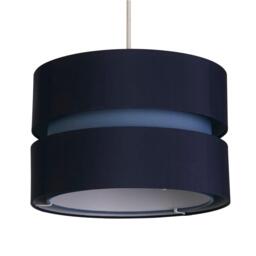 Lighting Collection Brea Grey Ceiling Shade - thumbnail 3