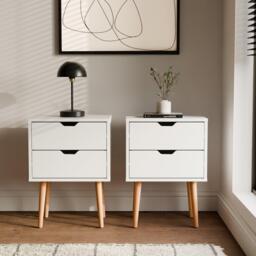 GFW Nyborg Pair Of 2 Drawer Bedsides - thumbnail 1