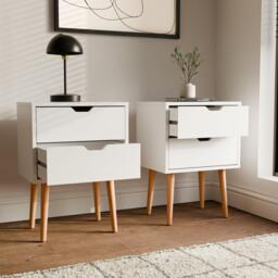 GFW Nyborg Pair Of 2 Drawer Bedsides - thumbnail 2