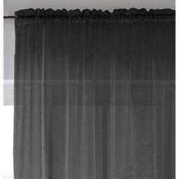 Enhanced Living 2 Plain Sheer Voile Panels with Rod Pocket (Pair) - thumbnail 2