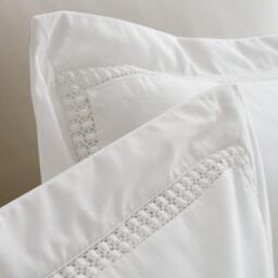 Bianca Oxford Lace Trim 200TC Duvet Cover Set - thumbnail 3