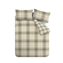 Catherine Lansfield Brushed Troon Check Duvet Cover Set - thumbnail 5