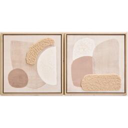 Fifty Five South Astratto Set Of 2 Natural Textured Wall Art - thumbnail 5
