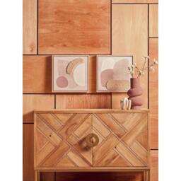 Fifty Five South Astratto Set Of 2 Natural Textured Wall Art - thumbnail 1