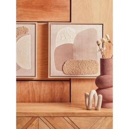 Fifty Five South Astratto Set Of 2 Natural Textured Wall Art - thumbnail 2
