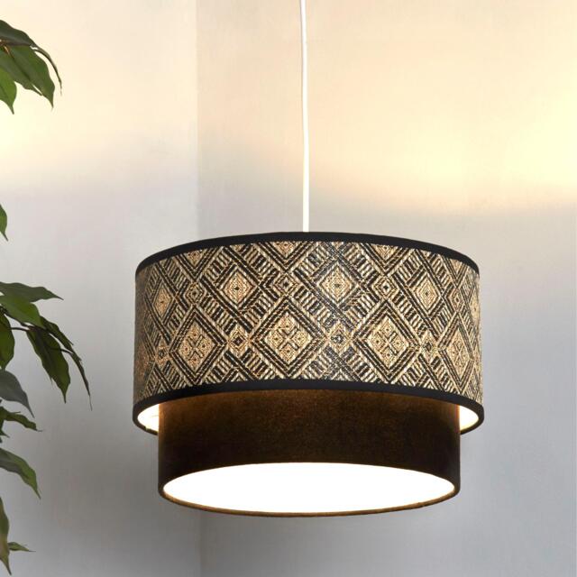 Lighting Collection Harper Two Tier Easy Fit Lampshade - image 1