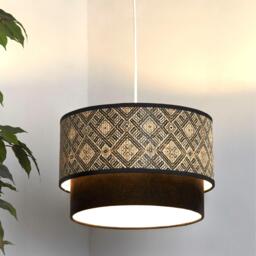 Lighting Collection Two Tier Easy Fit Shade - thumbnail 1