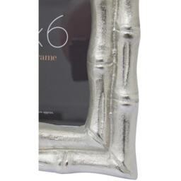 Interiors by Premier Hiba Silver Finish Bamboo Effect 4In X 6In Photo F - thumbnail 4
