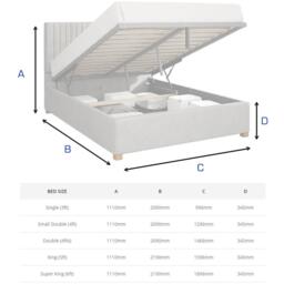 Aspire Grant Ottoman Storage Bed - thumbnail 4