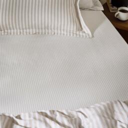 Yard Hebden 100% Cotton Narrow Stripe Fitted Sheet - thumbnail 2