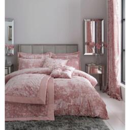 Catherine Lansfield Crushed Velvet Duvet Cover Set - thumbnail 1