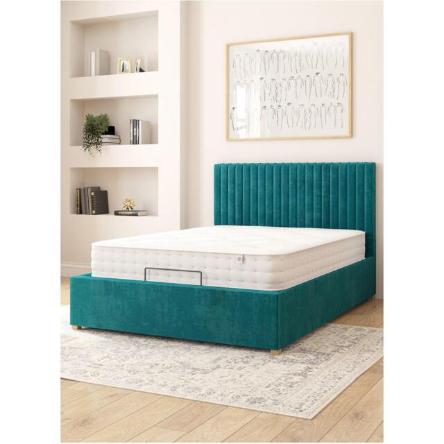Aspire Grant Adjustable Bed Plush Velvet Fabric - image 1