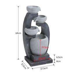 Breeins Outdoor Solar-Powered Water Fountain Rockery Decor - thumbnail 7