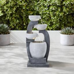 Breeins Outdoor Solar-Powered Water Fountain Rockery Decor - thumbnail 1