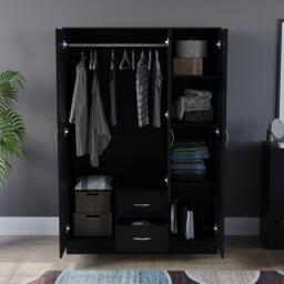 Lassic Vida Designs Riano 3 Door 2 Drawer Mirror Wardrobe - thumbnail 4