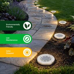Streetwize Pack of 4 Solar Deck Lights - thumbnail 6