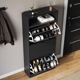 Lassic Vida Designs 3 Drawer Shoe Cabinet With Shelf - thumbnail 4