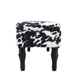 Kabinet UK Cow Print Velvet Upholstered Storage Bench - thumbnail 5