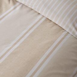 Catherine Lansfield Textured Banded Stripe Reversible Duvet Cover Set - thumbnail 4