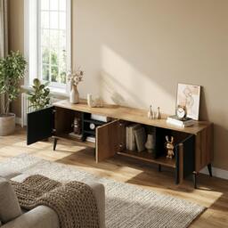 Urban Meuble Wood TV Stand Modern Design - thumbnail 4