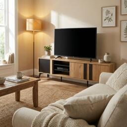 Urban Meuble Wood TV Stand Modern Design - thumbnail 3