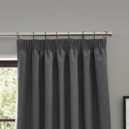 Furn Dawn Textured Blackout Pencil Pleat Curtains - thumbnail 3