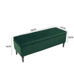 Kabinet UK Velvet Ottoman & Entryway Bench - thumbnail 9