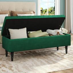 Kabinet UK Velvet Ottoman & Entryway Bench - thumbnail 2