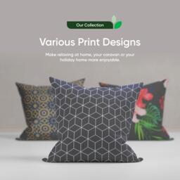 Streetwize Outdoor Blue Cube Scatter Cushions - thumbnail 7