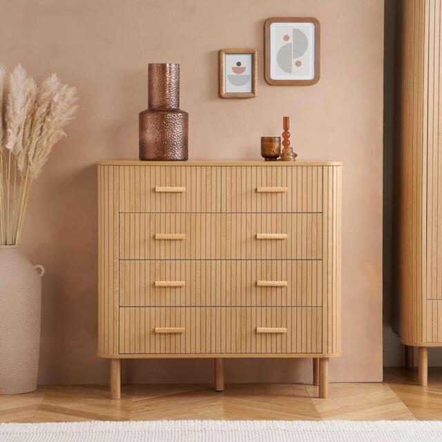 Birlea Axel 5 Drawer Fluted Chest - image 1