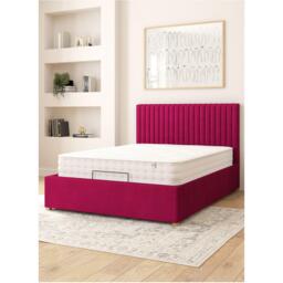 Aspire Grant Adjustable Bed & Mattress Plush Velvet Fabr - thumbnail 1