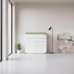 Urban Meuble Modern Gloss Chest Ample Storage Sleek Design - thumbnail 2