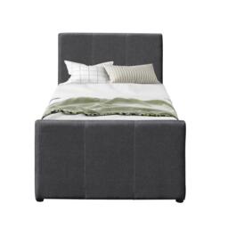 Comfy Living 3ft Single Fabric Bed Frame With Trundle Bed in Pi - thumbnail 3